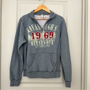 Gray Fleece Pullover Sweatshirt